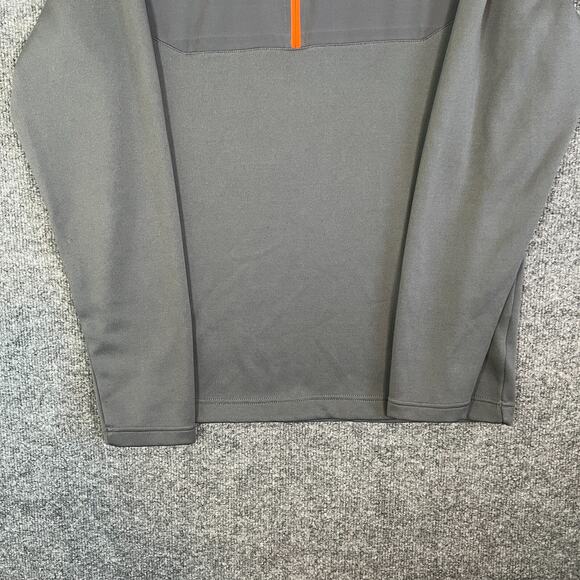 Nike Golf Sweater Mens Medium Gray Tour Performance 1/4 Zip Long Sleeve - Picture 4 of 11